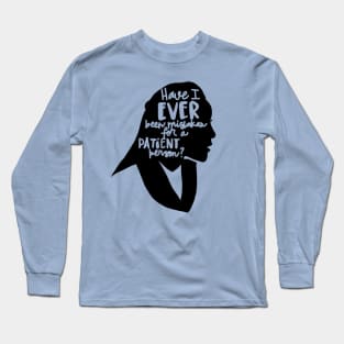 Patient Person Silhouette Long Sleeve T-Shirt